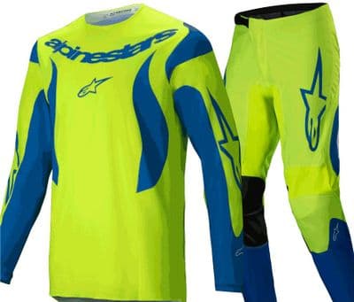 Alpinestars Fluid Haul Motocross Kit Combo- Yellow Blue