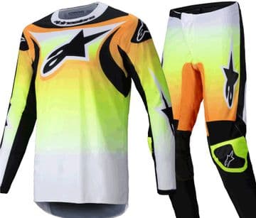 Alpinestars Fluid Wurx Motocross Kit Combo- Yellow Black