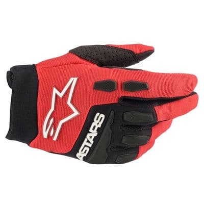 Alpinestars Full Bore  Youth Motocross Gloves - Red