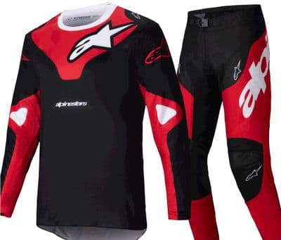 Alpinestars Kids Racer Veil Motocross Kit Combo- Red