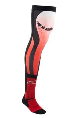 Alpinestars Knee Brace Socks - Red/ White