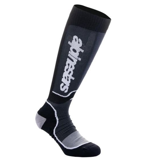 Alpinestars MX Plus  Motocross Socks - Black/ White