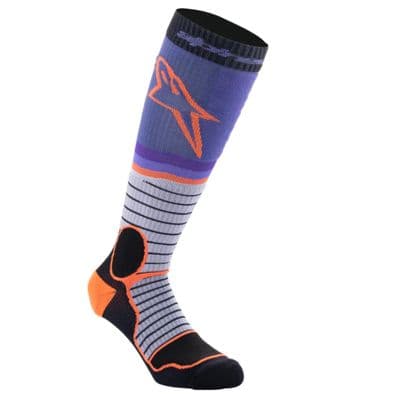 Alpinestars MX Plus  Motocross Socks - Blue/ Purple