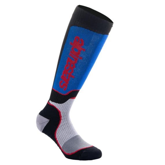 Alpinestars MX Plus  Motocross Socks - White/ Blue