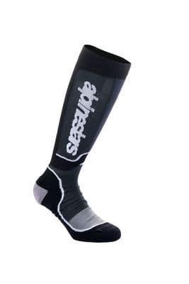 Alpinestars MX Plus Youth Sock - Black White