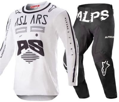 Alpinestars Racer Found Motocross Kit - Black White