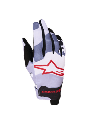 Alpinestars Radar Motocross Gloves - Grey Red