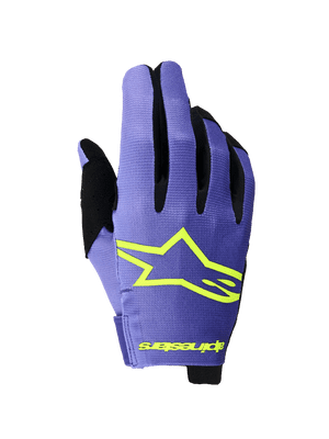 Alpinestars Radar Motocross Gloves - Purple Yellow