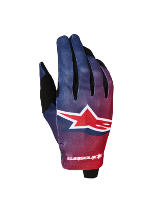 Alpinestars Radar Motocross Gloves - Red Blue