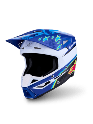 Alpinestars S-M3 Falcon Motocross Helmet - Blue White