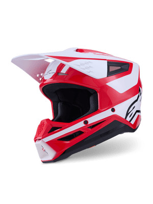Alpinestars S-M3 Heat Motocross Helmet - Red White Black