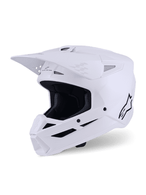 Alpinestars S-M3 Solid Motocross Helmet - White