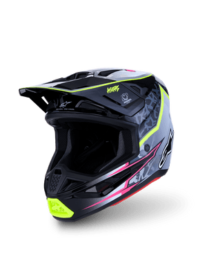 Alpinestars S-M7 Blaster Helmet - Black Grey White