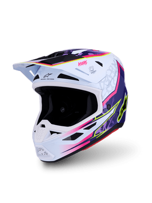 Alpinestars S-M7 Blaster Helmet - Purple Pink