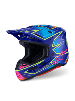 Alpinestars S-M7 Cast Helmet - Blue Pink