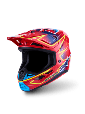 Alpinestars S-M7 Cast Helmet - Red Yellow