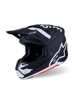 Alpinestars S-M7 Dash Helmet - Black White Matte