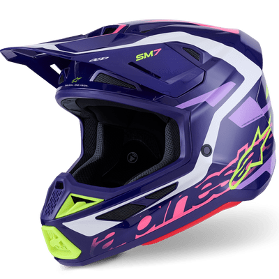 Alpinestars S-M7 Deed Helmet - Purple