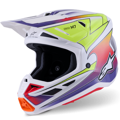 Alpinestars S-M7 Fuse Helmet -Yellow Purple