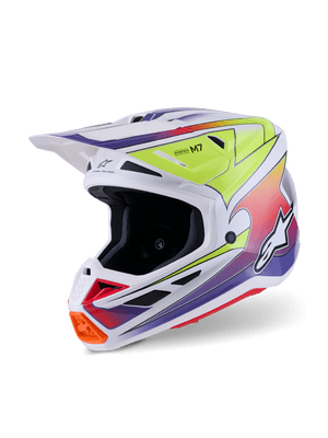 Alpinestars S-M7 Fuse Helmet -Yellow Purple