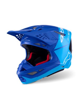 Alpinestars SM10 Flood Carbon Motocross Helmet - Blue