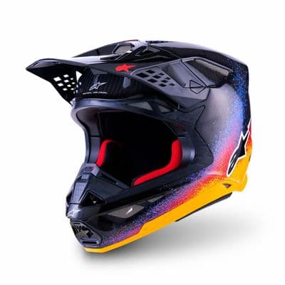 Alpinestars SM10 LE Hole Carbon Motocross Helmet - Black Burst