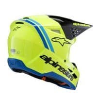 Alpinestars SM3 Youth Radium Motocross Helmet -Yellow Black