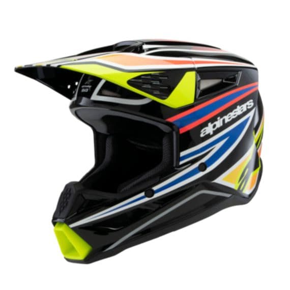 Alpinestars SM3 Youth Wurx Motocross Helmet -Black Yellow