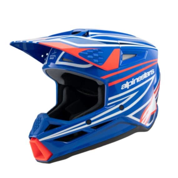 Alpinestars SM3 Youth Wurx Motocross Helmet -Blue Red White