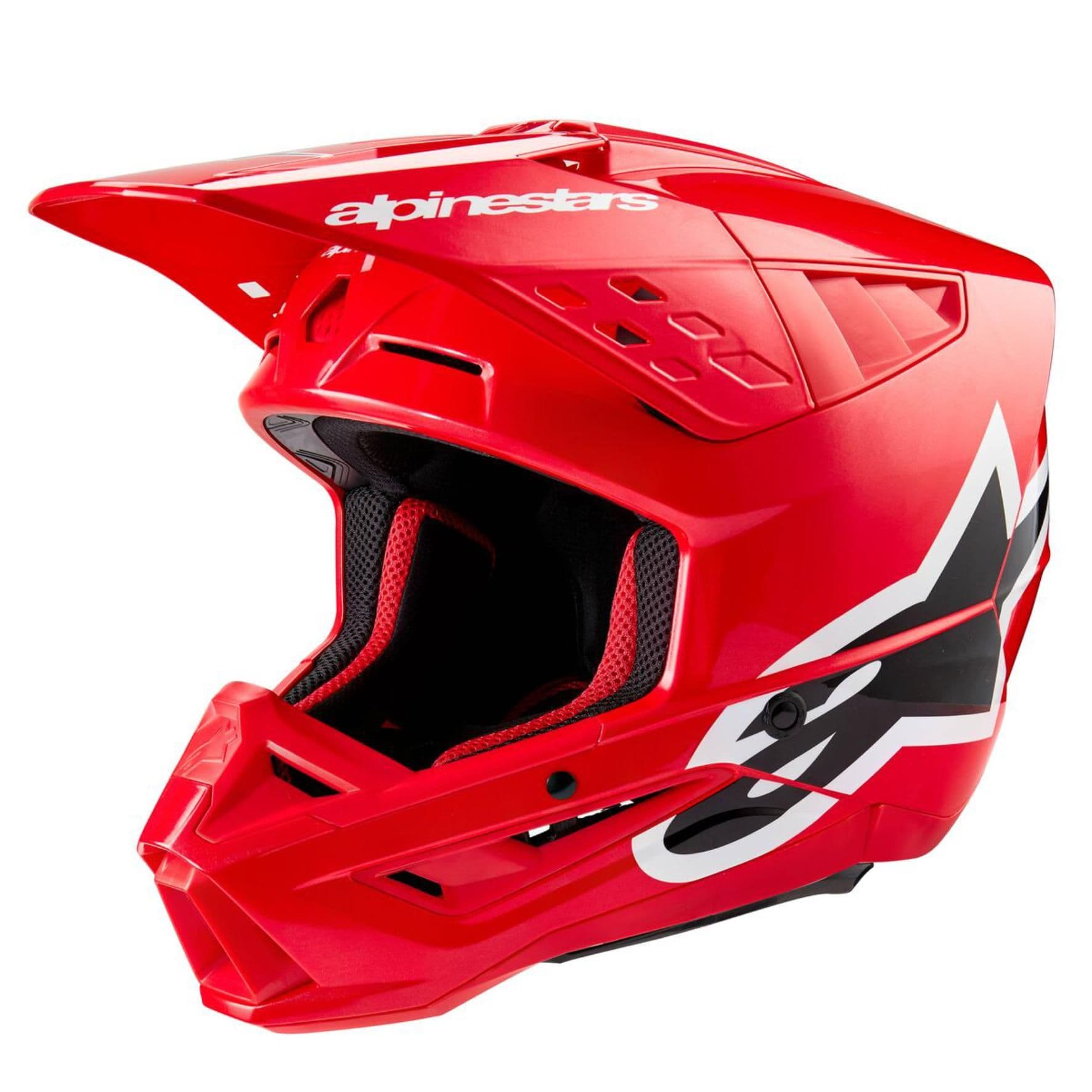 Alpinestars SM5 Corp Motocross Helmet Red Gloss