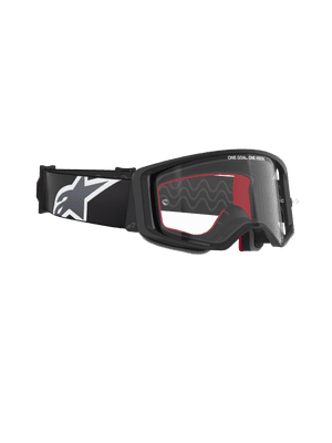 Alpinestars Supertech Corp Black Grey Goggles - Clear Lens