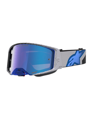 Alpinestars Supertech Hiten Goggles - Black Blue Purple Mirror Lens