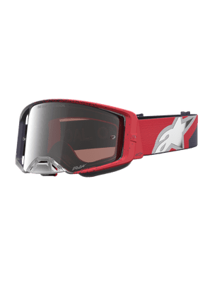 Alpinestars Supertech Hiten Goggles - Red Grey Mirror Lens
