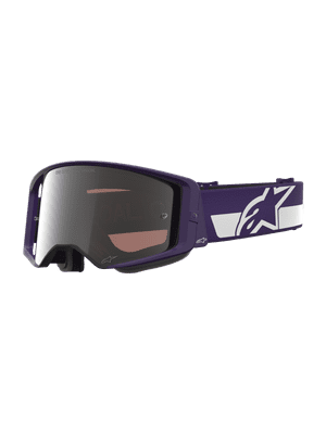 Alpinestars Supertech Hunta 96  Goggles -Purple Mirror Lens