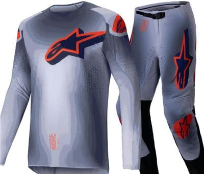 Alpinestars Supertech Lipan Motocross Kit Combo - Grey Orange