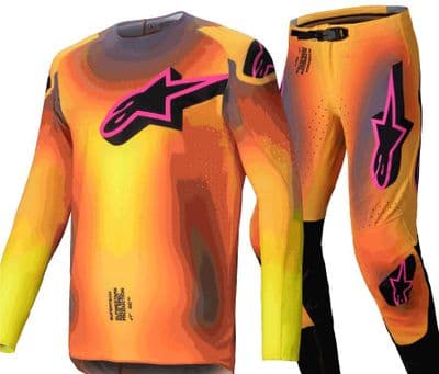 Alpinestars Supertech Lipan Motocross Kit Combo - Yellow Pink