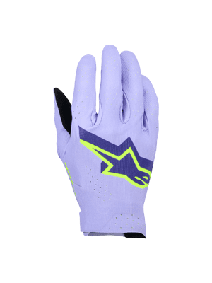 Alpinestars Supertech Motocross Gloves - Purple Yellow
