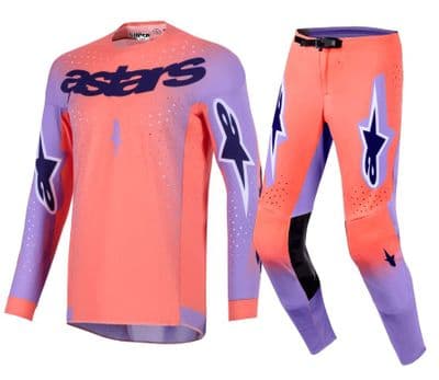 Alpinestars Supertech Scenz Motocross Kit Combo - Coral Purple