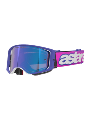 Alpinestars Supertech Vista Purple Pink Goggles - Mirror Lens