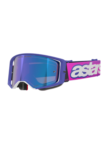 Alpinestars Supertech Vista Purple Pink Goggles - Mirror Lens