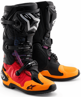 Alpinestars Tech 10 LE Black Hole Motocross Boots - Black Burst