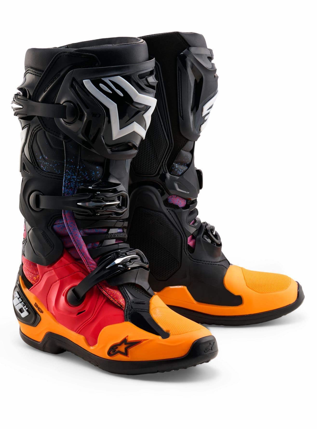 Alpinestars Tech 10 LE Black Hole Motocross Boots - Black Burst