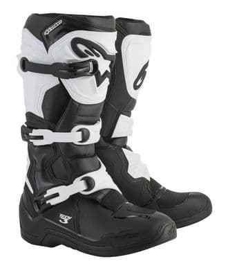 Alpinestars Tech 3 Motocross Boots - Black/ White