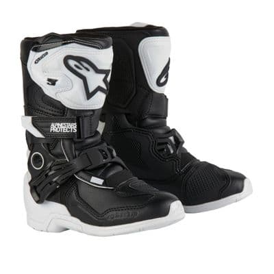 Alpinestars Tech 3s Kids Motocross Boots - White Black