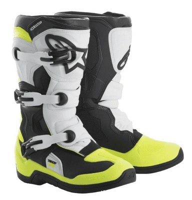 Alpinestars Tech 3s Kids Youth Motocross Boots - Black/Flo Yellow