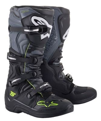 Alpinestars Tech 5 Motocross Boots - Grey Black Yellow