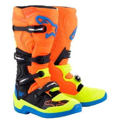 Alpinestars Tech 5 Motocross Boots - Orange/ Yellow