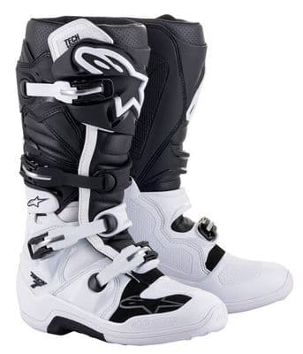 Alpinestars Tech 7 MX Boots - Black White