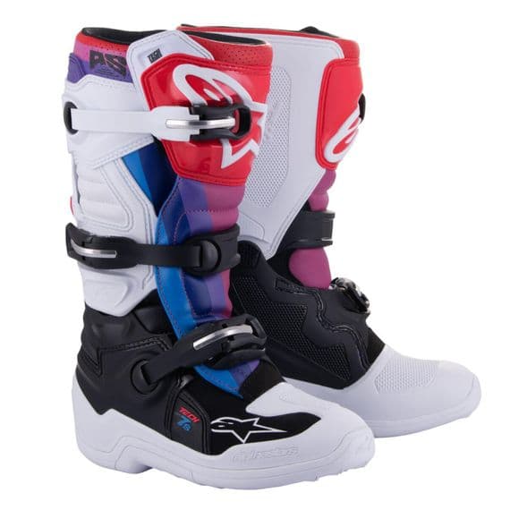 Alpinestars Tech 7S Youth MX Boot - White Rainbow