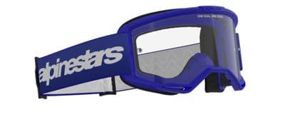 Alpinestars Vision 3 Wordmark Blue Goggles - Clear Lens
